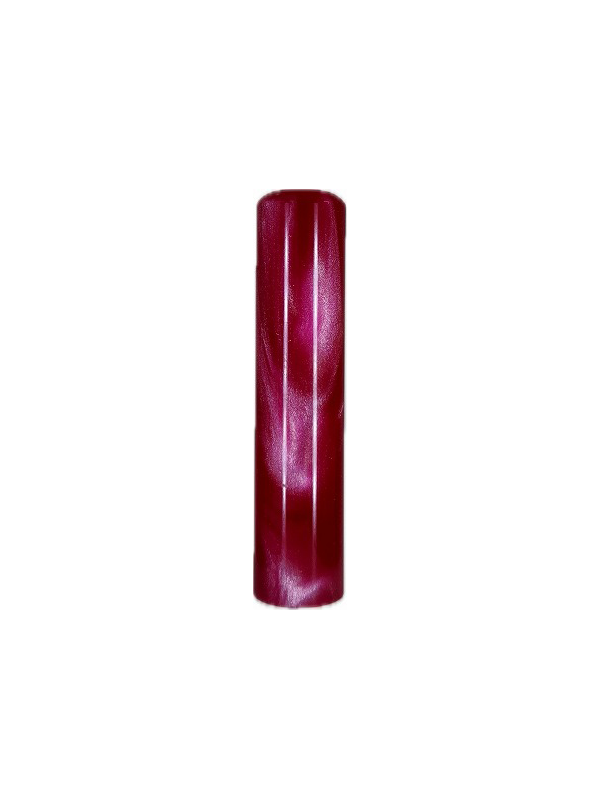 カラーハンコ【パールグラスレッド】13.5mm